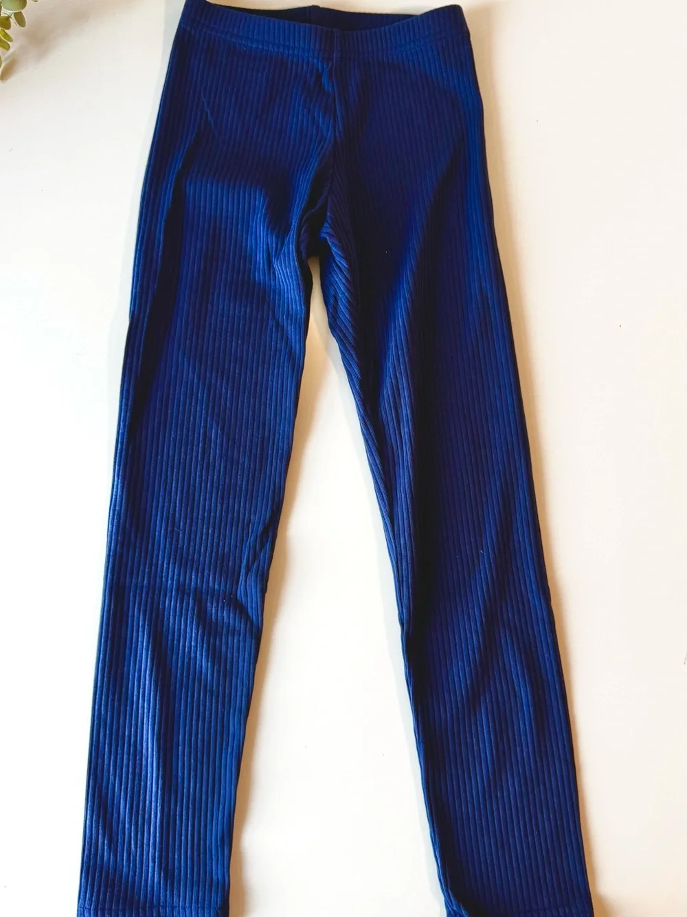 Old Navy Girls Navy Blue Ribbed Leggings Size 8 Medium